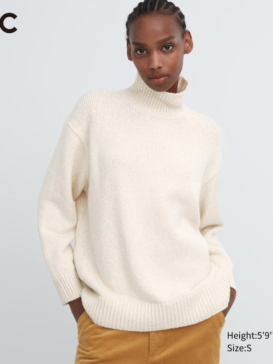 Uniqlo Sweaters - UNIQLO :C Sz L Clare Waight Keller Soft Knit High Neck Long-Sleeve Sweater